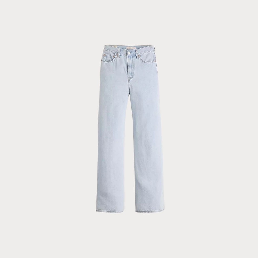 Thumbnail: Women's Ribcage Wide Leg Lightweight Jeans