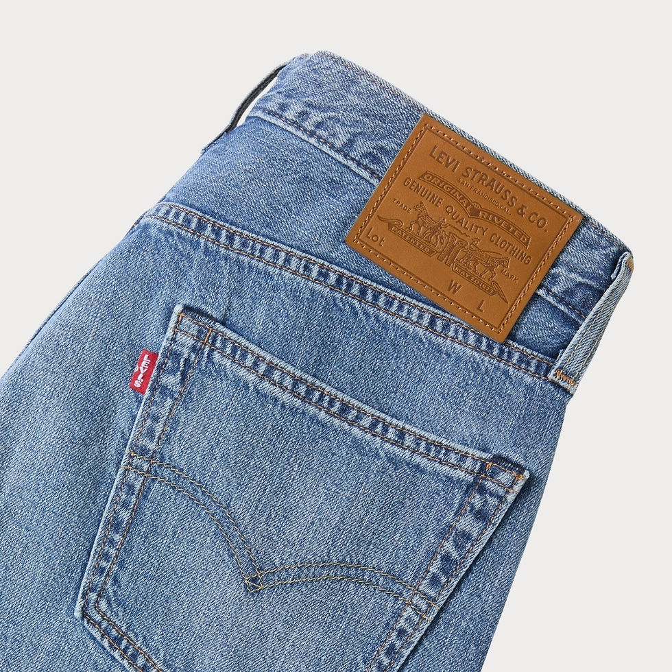 Thumbnail: Men's 555™ Relaxed Straight Linen+ Denim Jeans