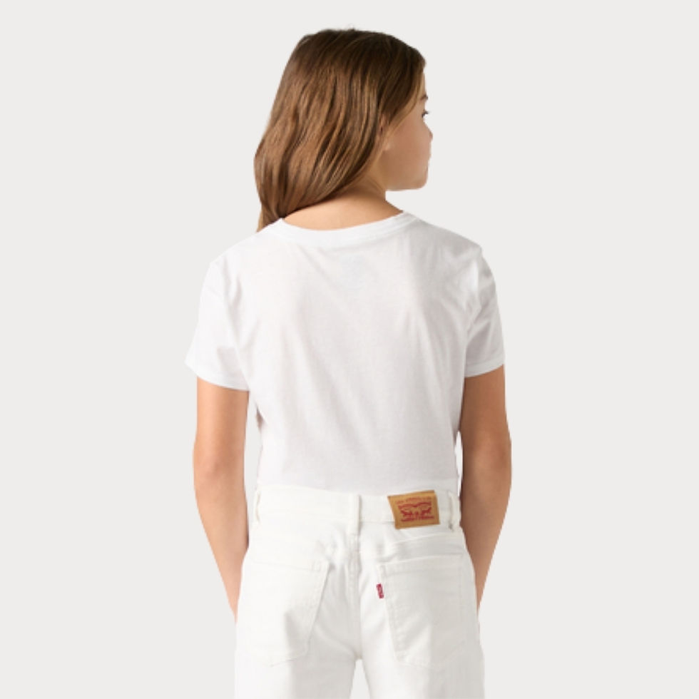 Thumbnail: Big Girl T-shirt - Bright White w. Print