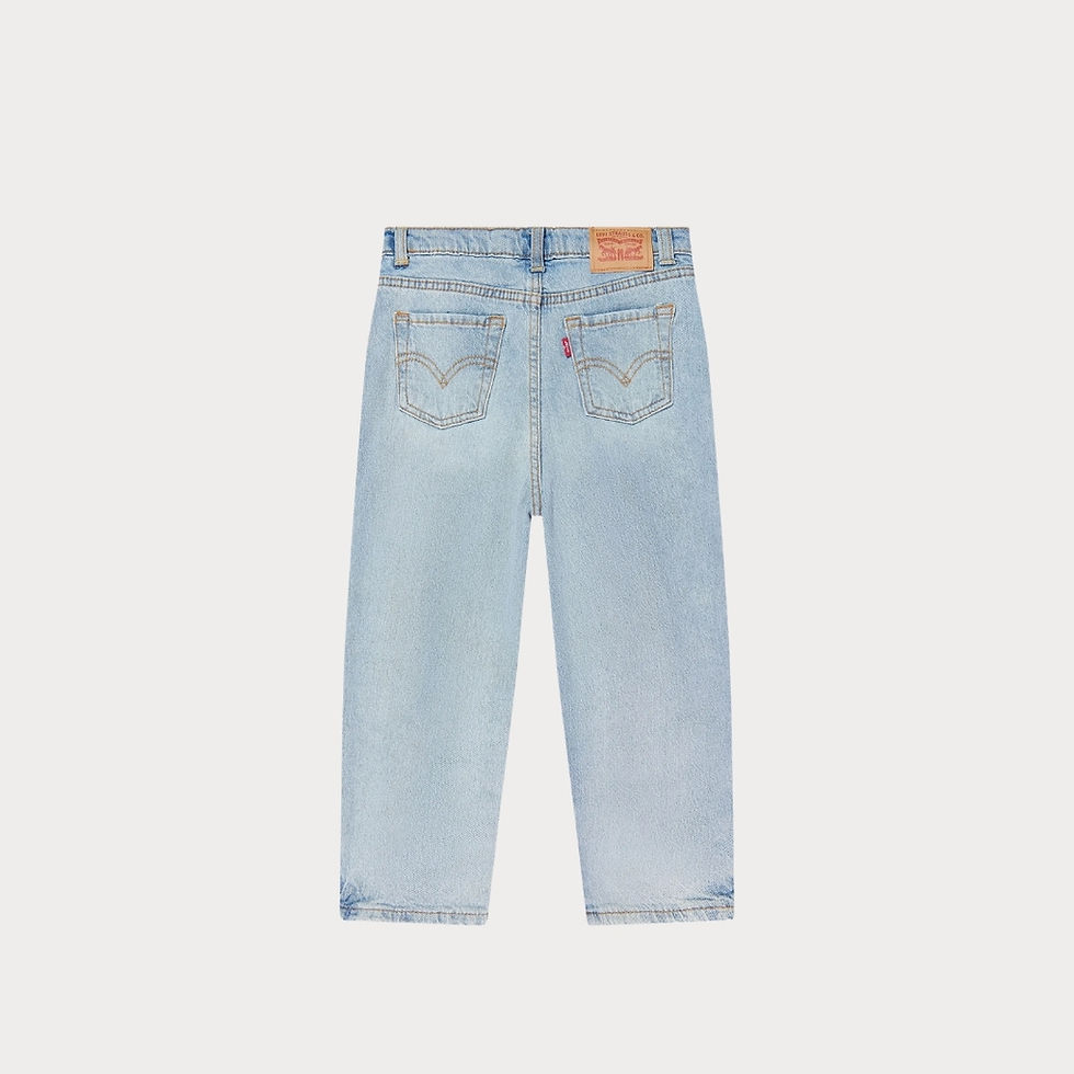 Thumbnail: Little Girl Baggy Barrel Jeans