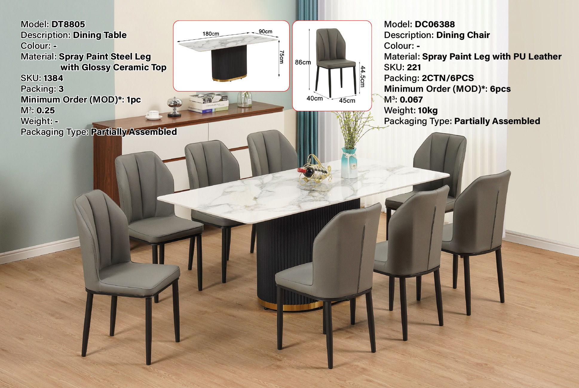 DN WLS-DT8805/DC6388-8