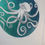 Thumbnail: Owen the Octopus - Hand Finished Print - Aqua/Blue