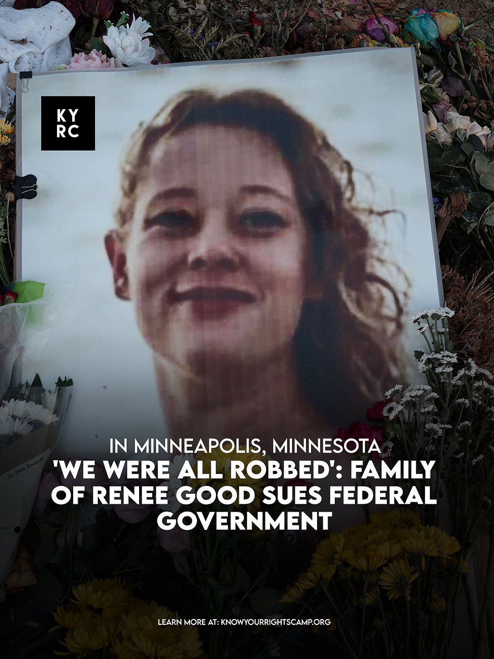 'We Were All Robbed': Family of Renee Good Sues Federal Government