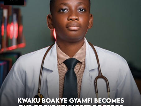 Kwaku Boakye Gyamfi Becomes One Of The Youngest Doctors In Ghana At 22-Years-Old