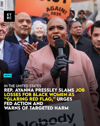 Rep. Ayanna Pressley Slams Job Losses for Black Women as “Glaring Red Flag,” Urges Fed Action and Warns of Targeted Harm