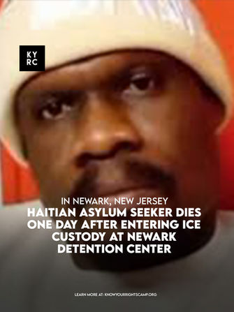 Haitian Asylum Seeker Dies One Day After Entering ICE Custody at Newark Detention Center