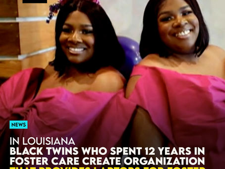 Black Twins Who Spent 12 Years In Foster Care Create Organization That Provides Laptops For Foster Children Headed To College