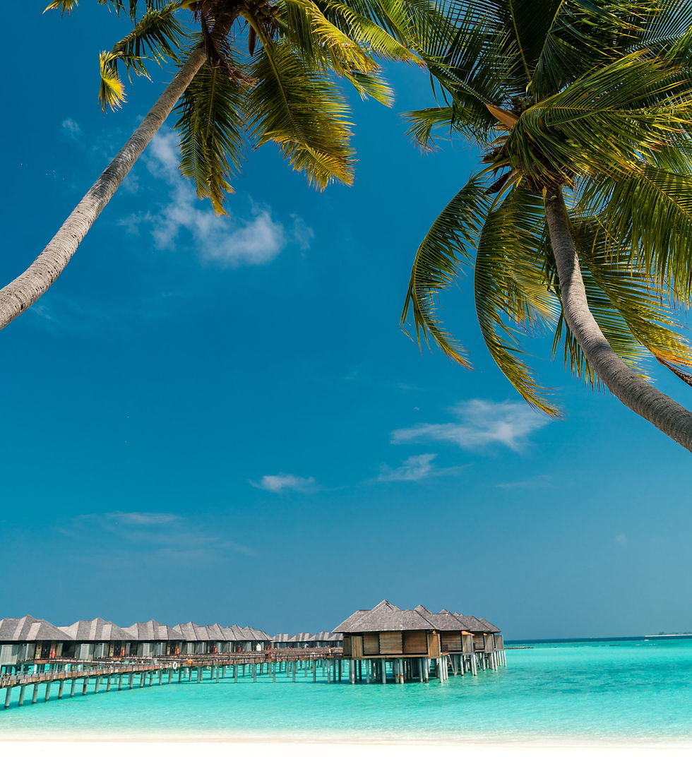 overwater villas in the Maldives