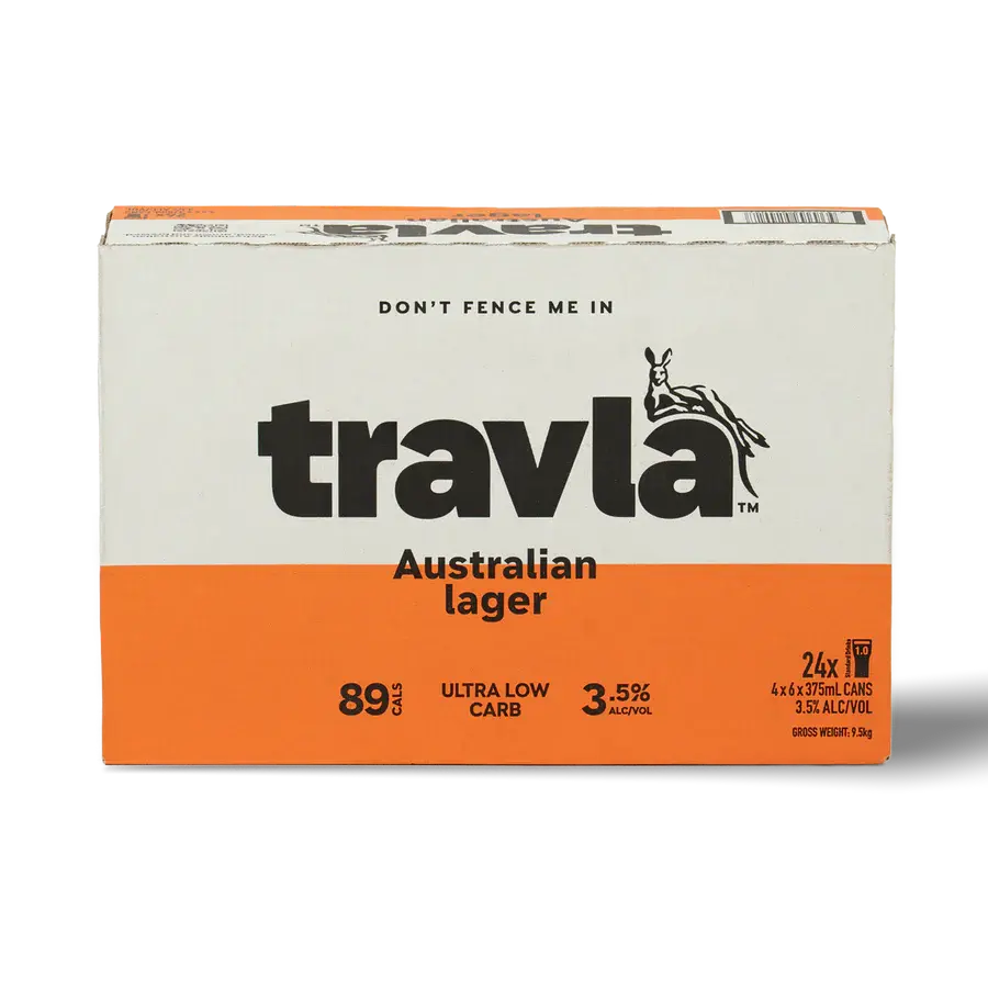 Thumbnail: TRAVLA MID STRENGTH AUSTRALIAN LAGER CANS