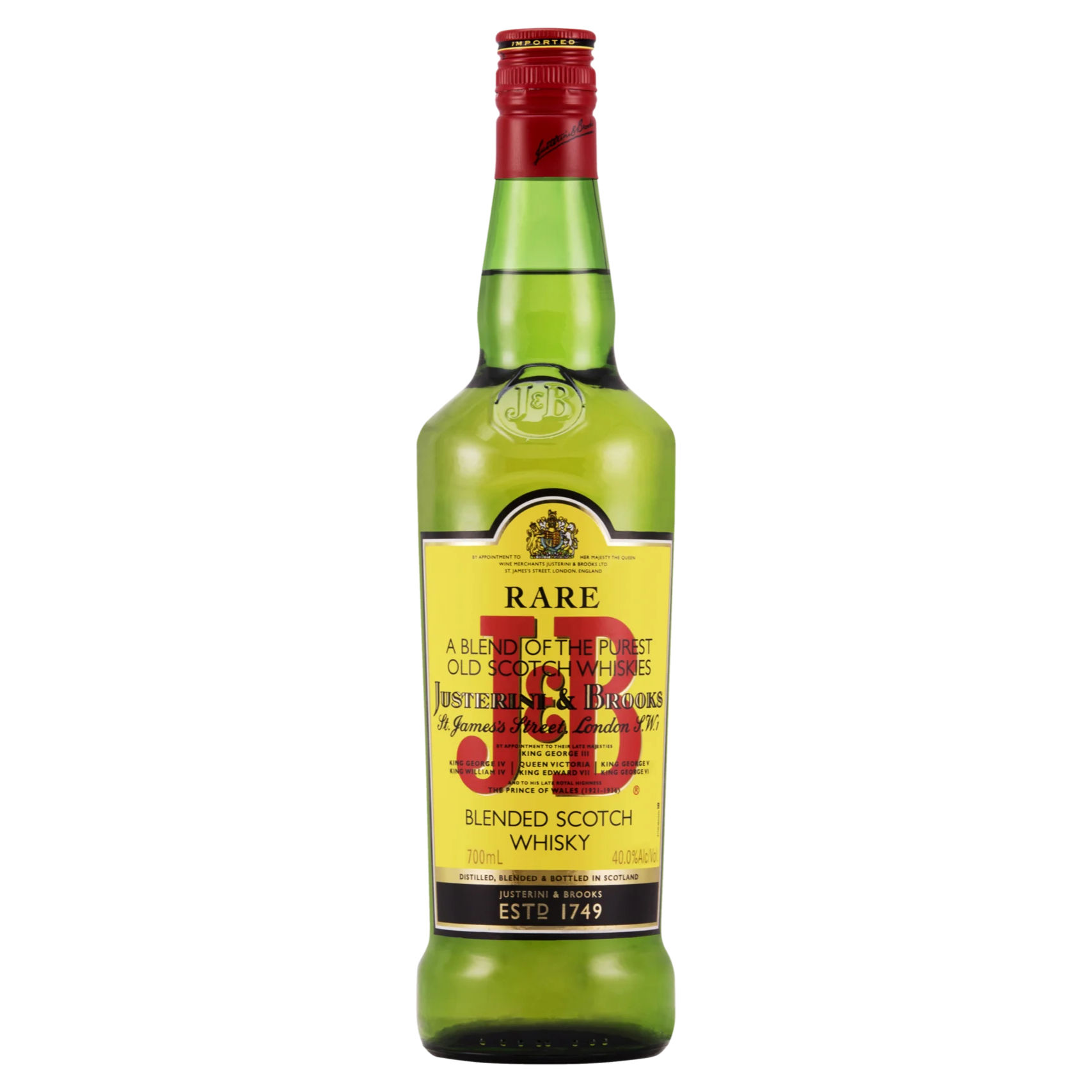 J&B RARE BLENDED SCOTCH WHISKY 40% 700ML