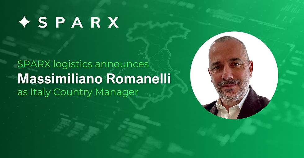 SPARX Logistics Names Massimiliano Romanelli as Country Manager for Italy