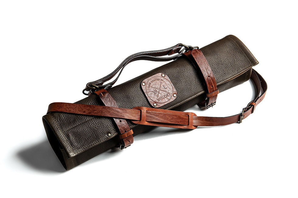 縮圖：WITLOFT LEATHER KNIFE ROLL Forest