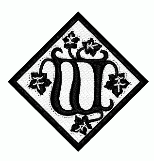 Ivy Monogram Letter "W" (3"x3")
