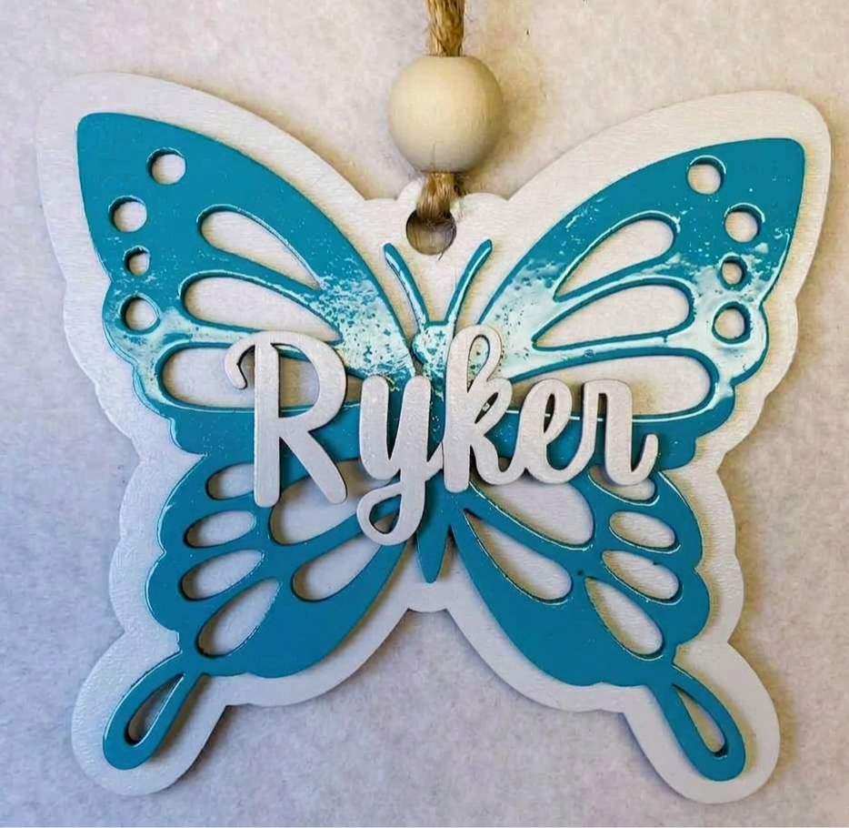 Thumbnail: Monogram Butterfly Tag