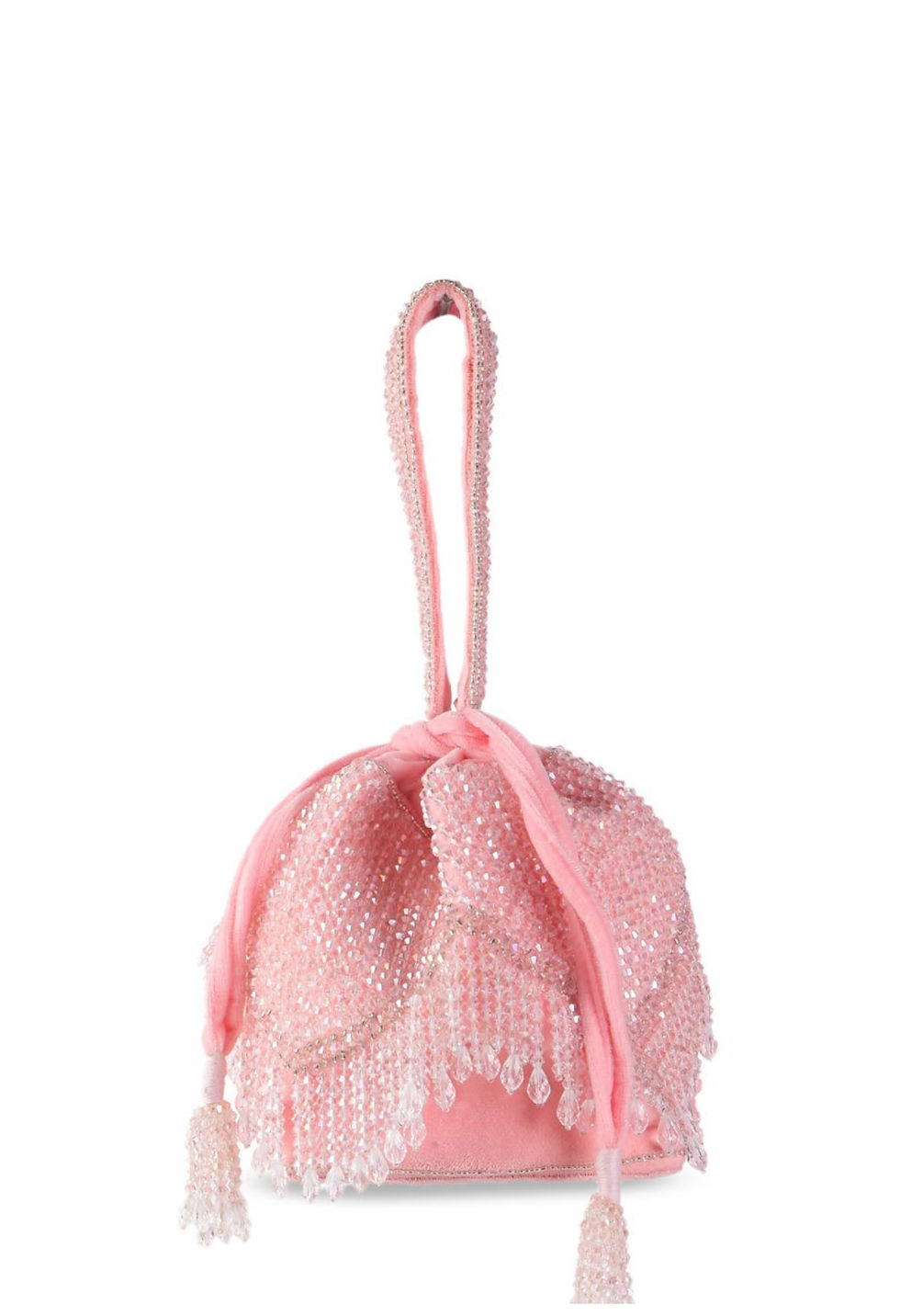 Thumbnail: Pink Tubelight Girlish Party Wear Potli Bag