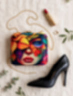 Thumbnail: BYRA Divine Radha Krishna Love Theme Printed Box Clutch