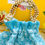 Thumbnail: Women Lucknowi Chickenkari Firozi Embroidered Potli Bags with Pearl handle