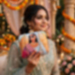 Thumbnail: BYRA Floral Women Portrait Printed Ethnic Box Clutch