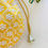 Thumbnail: Women Lucknowi Chickenkari Yellow Embroidered Potli Bags with Pearl handle