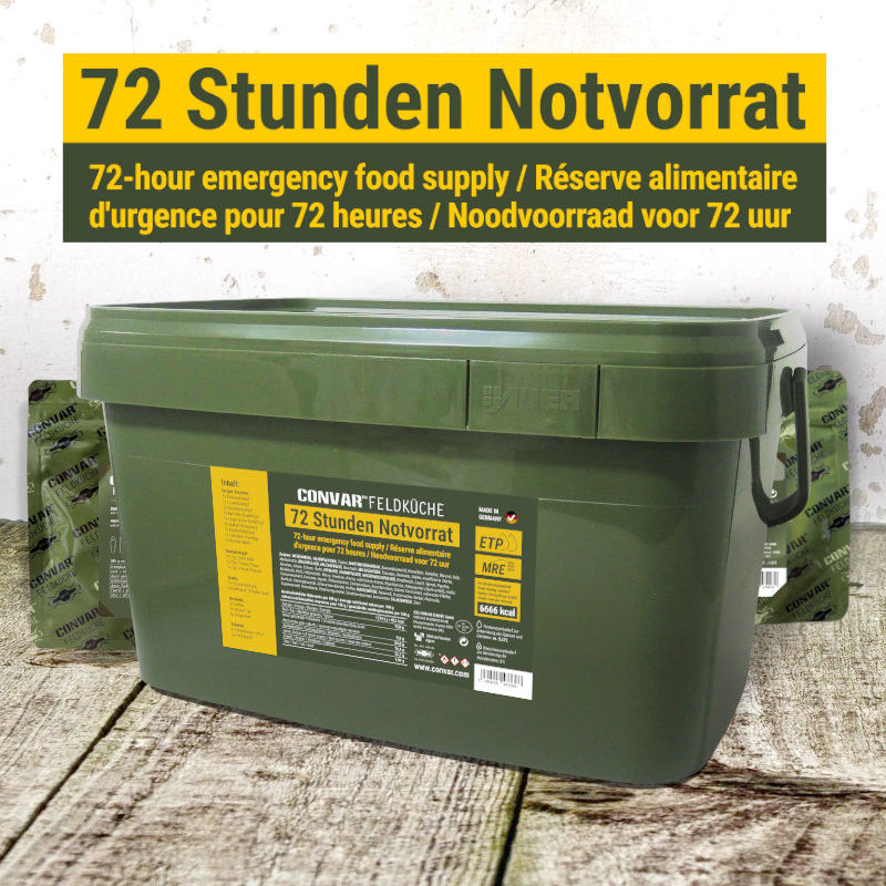 Kit de réserves d’urgence 72 heures - Convar