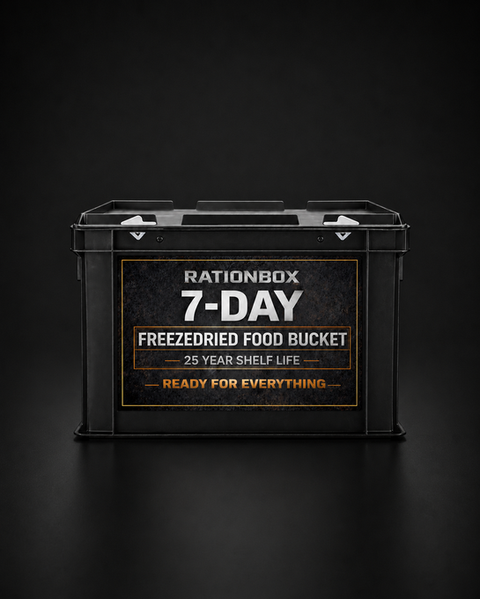 7-day ration crates for military, municipal, healthcare and emergency response operations