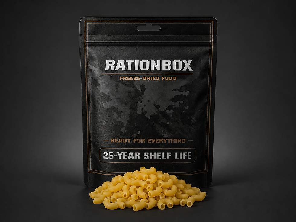 RationBox 350 g long-life macaroni pouch