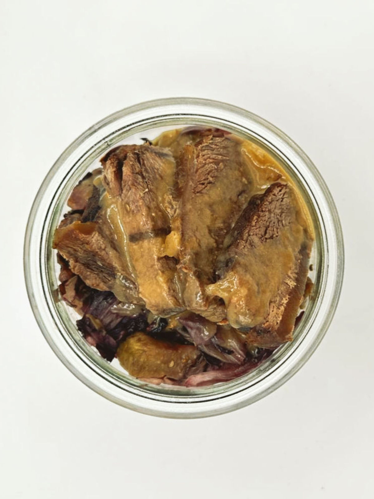 BRASATO DI MANZO CON RADICCHIO TARDIVO E MELANZANE AL FORNO