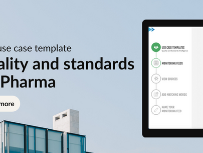 New use case template for Pharma - Quality and standards Intelligence