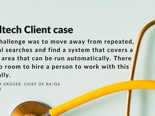 Client case: "We want to be proactive as a company"