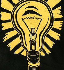 Lino Print ar gyfer llyfr alphabet.jpg