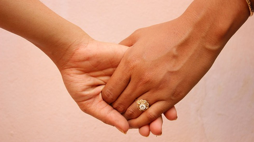 Empath holding hands