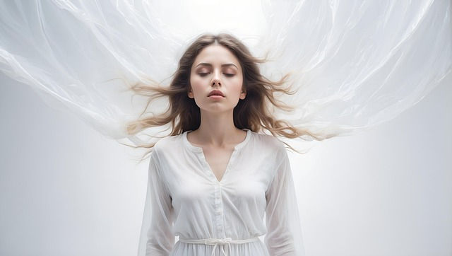 Spiritual Lady Dressed in White