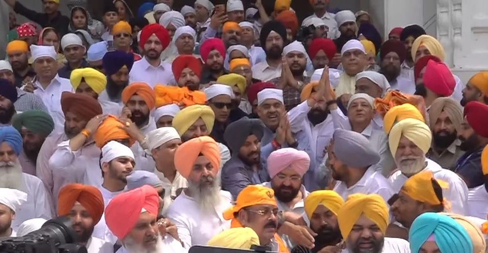 ਰਾਜ ਸਭਾ ਮੈਂਬਰ ਤਰੁਣ ਚੁੱਘ ਅਤੇ ਪੰਜਾਬ ਭਾਜਪਾ ਪ੍ਰਧਾਨ ਕੇਵਲ ਸਿੰਘ ਢਿੱਲੋਂ ਨੇ ਸ੍ਰੀ ਦਰਬਾਰ ਸਾਹਿਬ ਵਿਖੇ ਟੇਕਿਆ ਮੱਥਾ