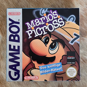 Mario's Picross Game Boy cartridge, German NOE release
