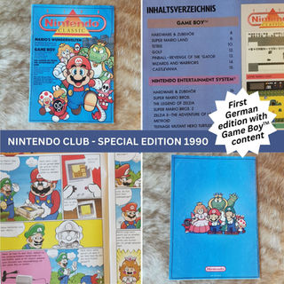 German Club Nintendo special edition 1990 introducing the Game Boy