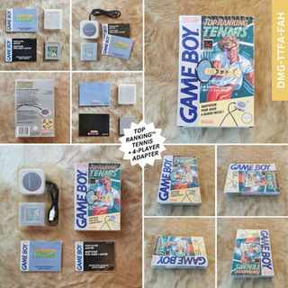 Rare Game Boy 4-Player Adapter and Top Ranking Tennis bundle (DMG-07)