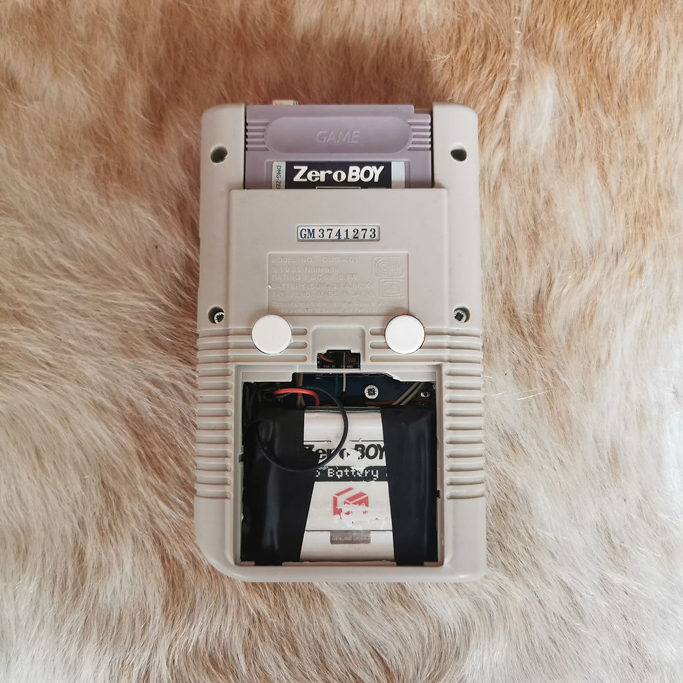 Game Boy Zero Backside