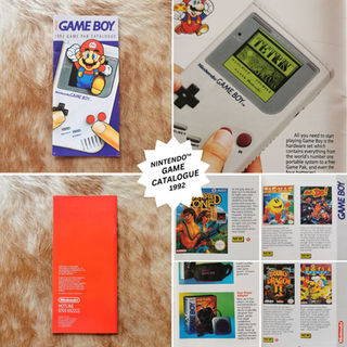 Official 1992 UK Nintendo Game Catalogue featuring Game Boy titles