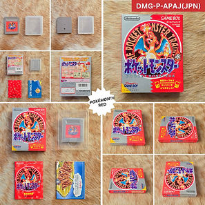 Japanese Pokemon Red Game Boy cartridge (DMG-APAJ) for the DMG-01