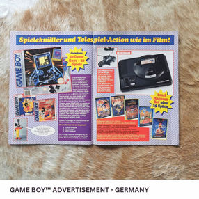Double Sided Game Boy Prize Draw in German Magazine