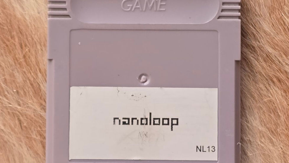 nanoloop one: an art student's exam project, still turning the Game Boy into an instrument.