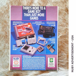US Nuby Game Boy accessory advertisement for the DMG-01
