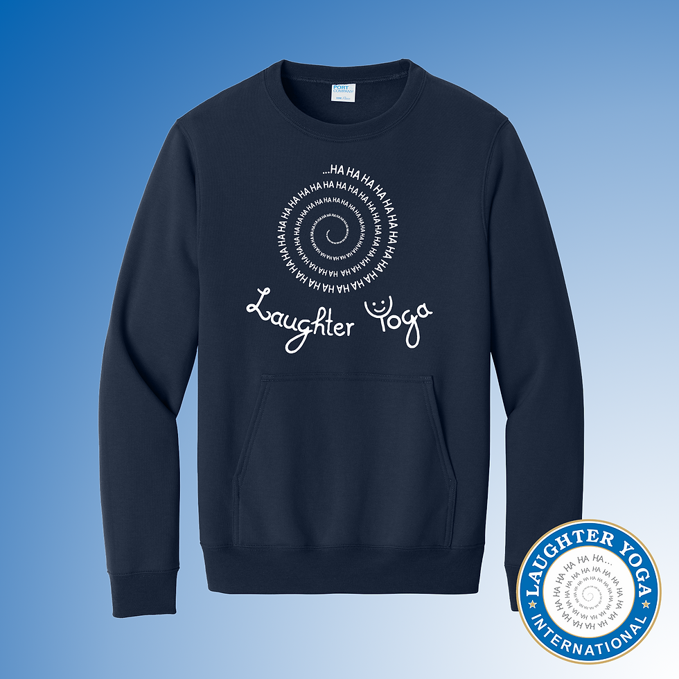 Thumbnail: Spiral Laughter Yoga Crewneck "KANGAROO POCKET" Fleece!