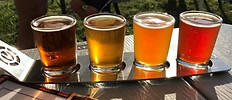 Flight of VBC beers.
