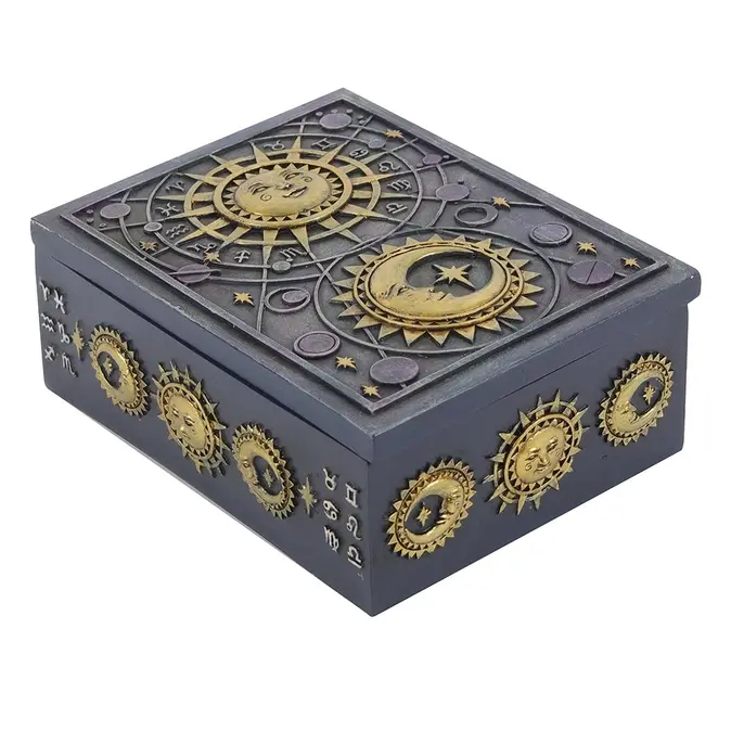 Sun & Moon Resin Trinket Box