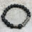 Thumbnail: Rock Quartz & Lava Stone Tribal Bracelet
