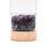Thumbnail: Amethyst Rose Gold Crystal Glass Tea Infuser Bottle