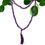 Thumbnail: Amethyst Mala Beads Necklace