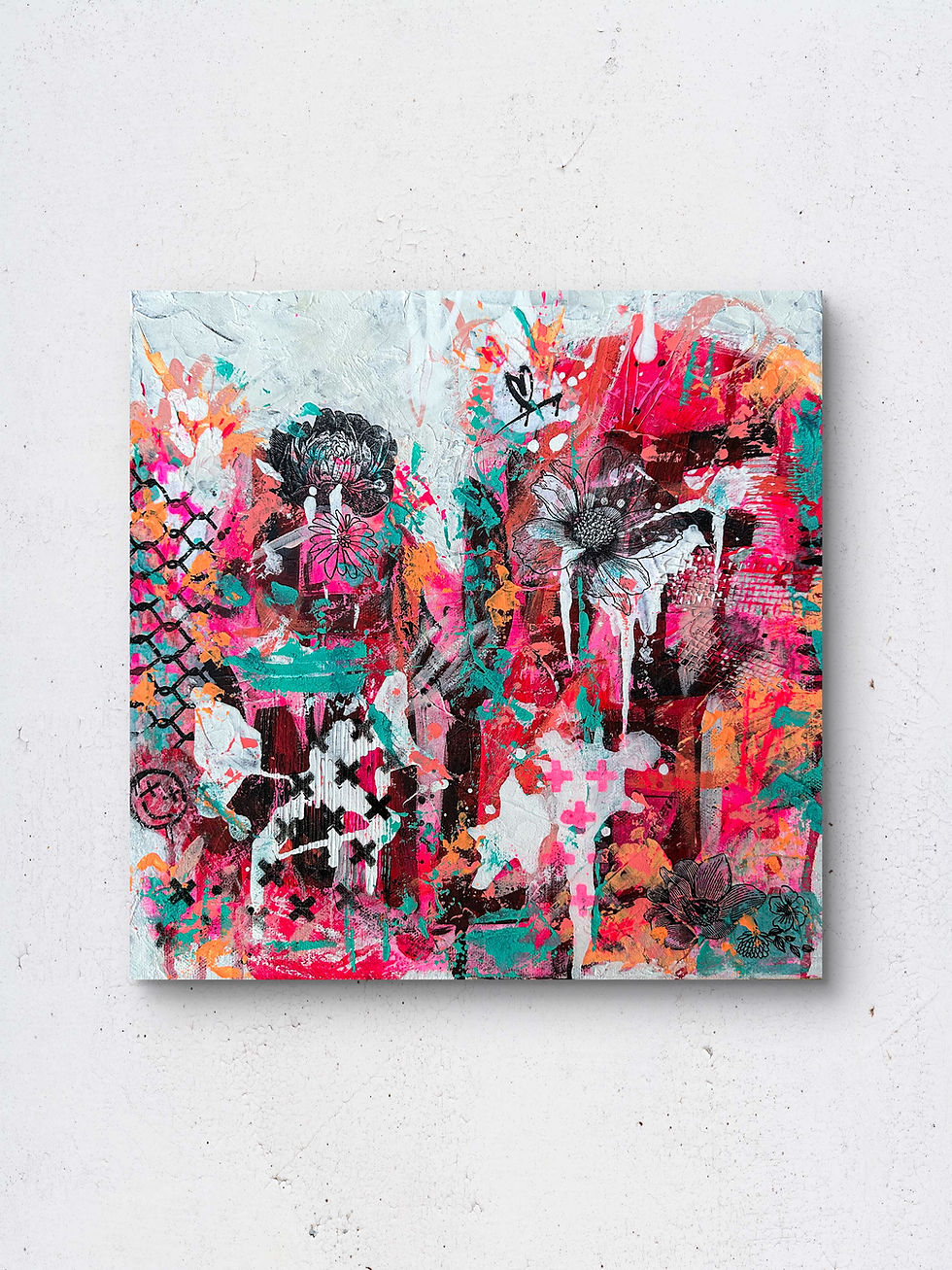 Love is Wild | Original mixed media artwork | Rebel Wild by Carrie Steinbeck