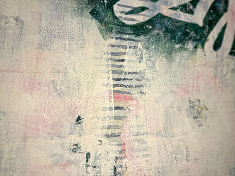 Bind or Break, original mixed media painting by Carrie Steinbeck, Rebel Wild